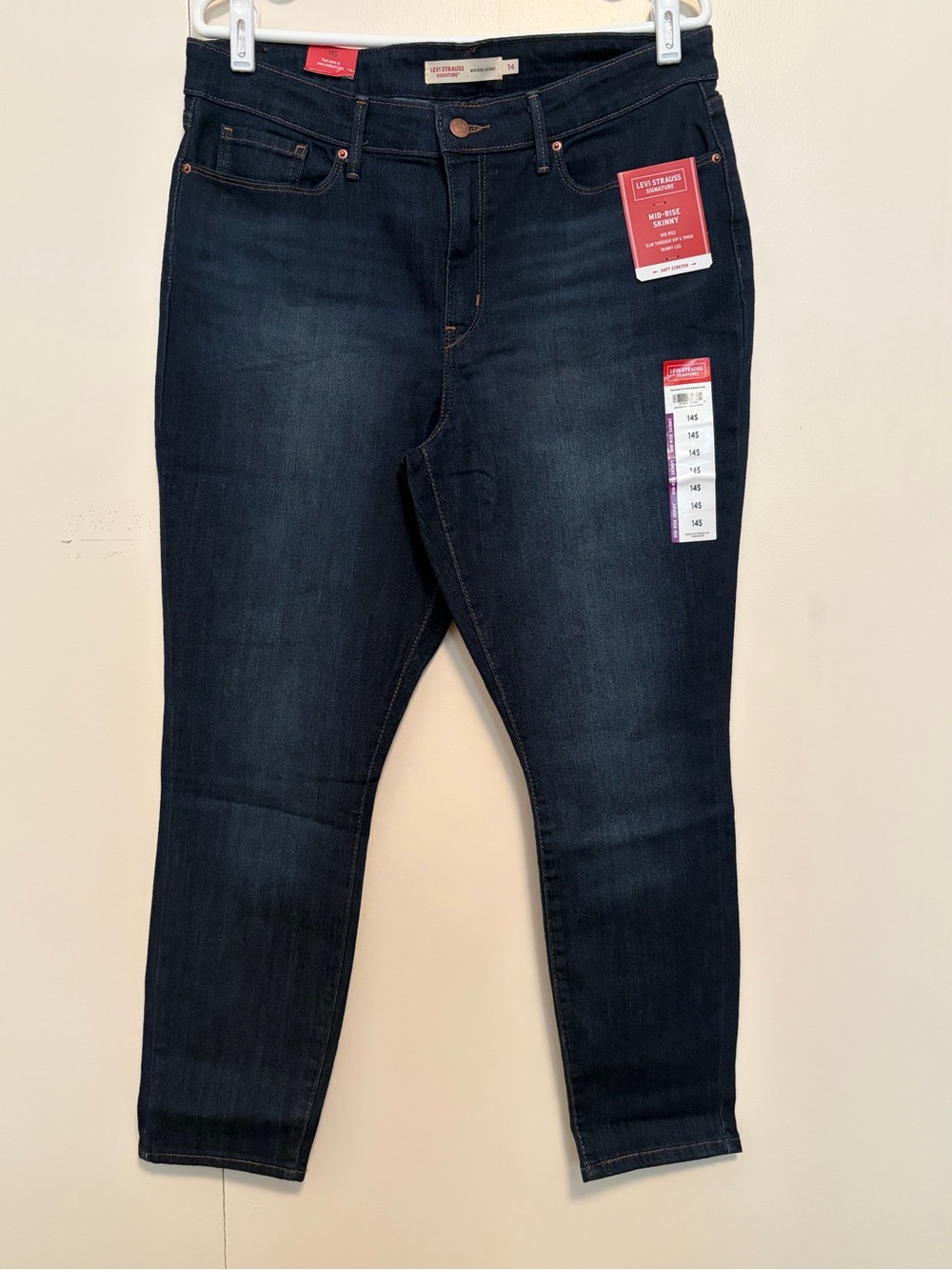 Levi's Mid-Rise Skinny Jeans Dark Blue